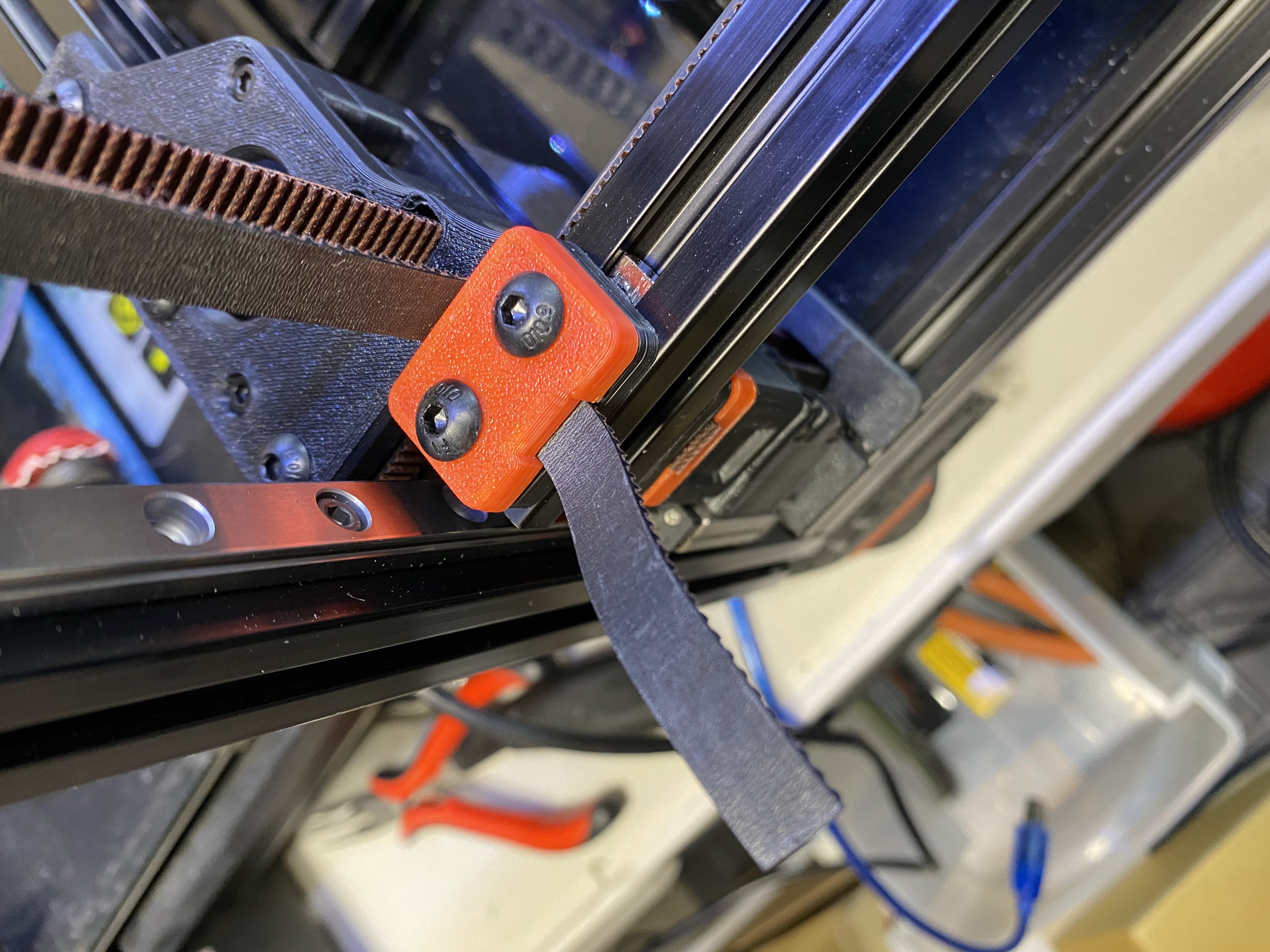 Extra belts before panel