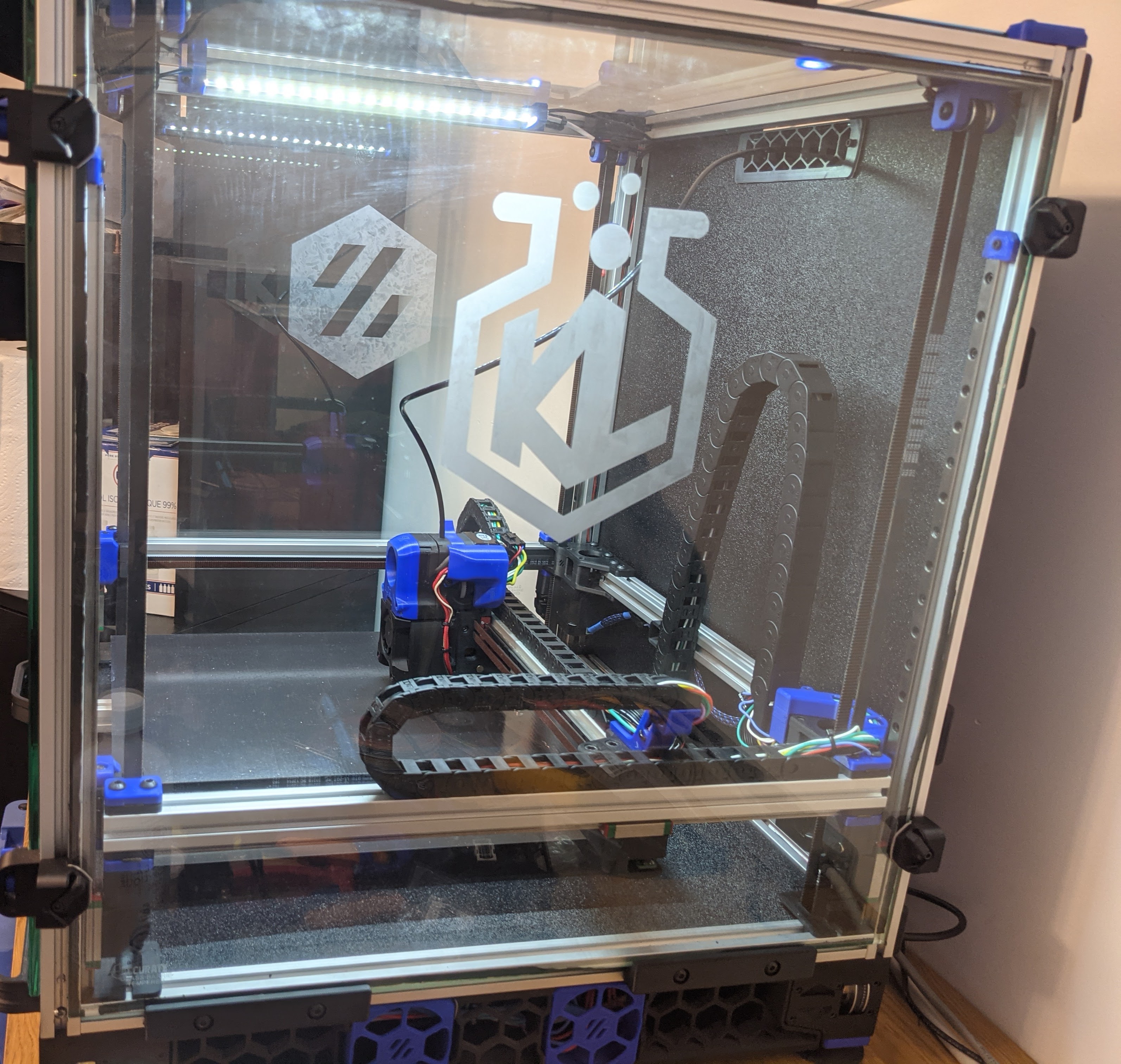 Glass panels on a voron 2.4