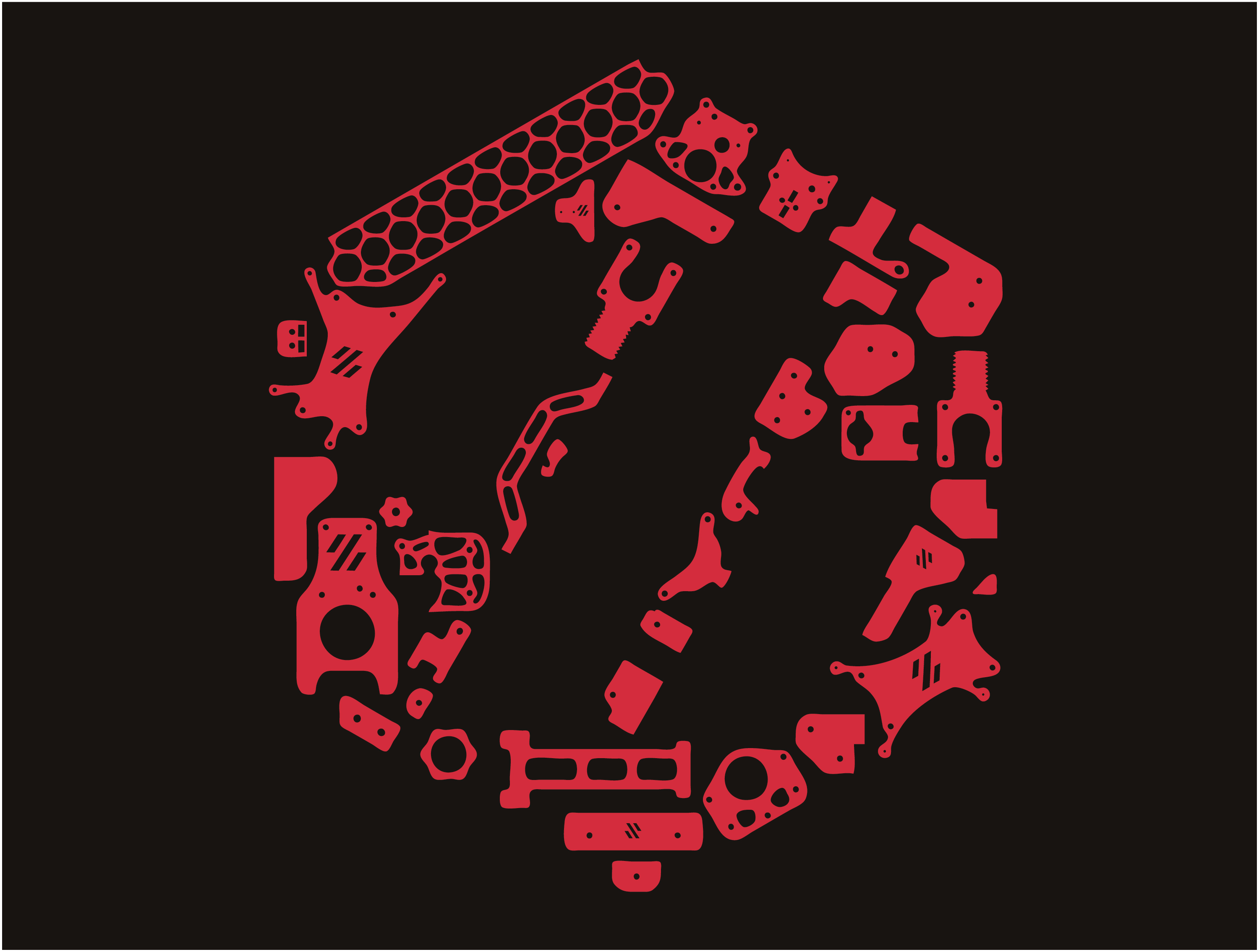 Voron0.1 withOut Logo Outline WithOUT Silhouette and BackPanel