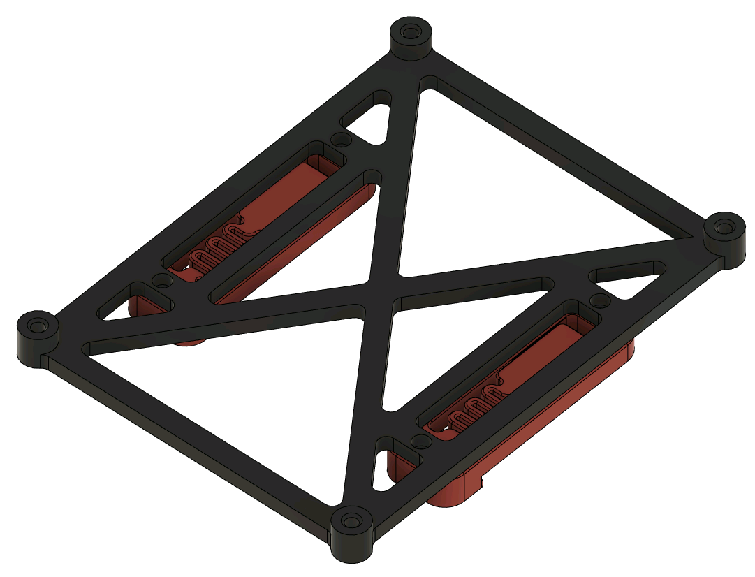 Render of board mount and PCB Din mounts