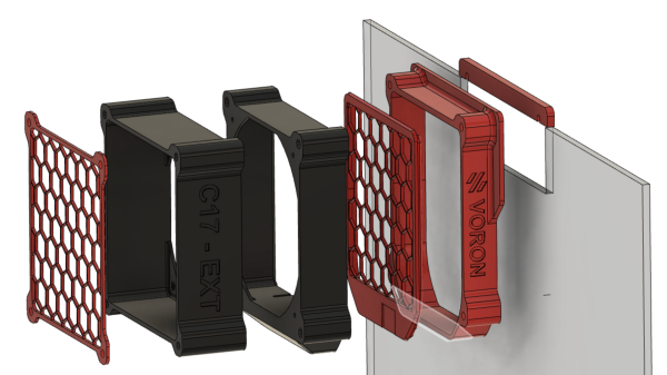 With adapter for standard back panel Voron With adapter for standard back panel Voron