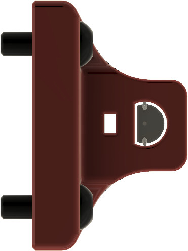 CAD mount back view